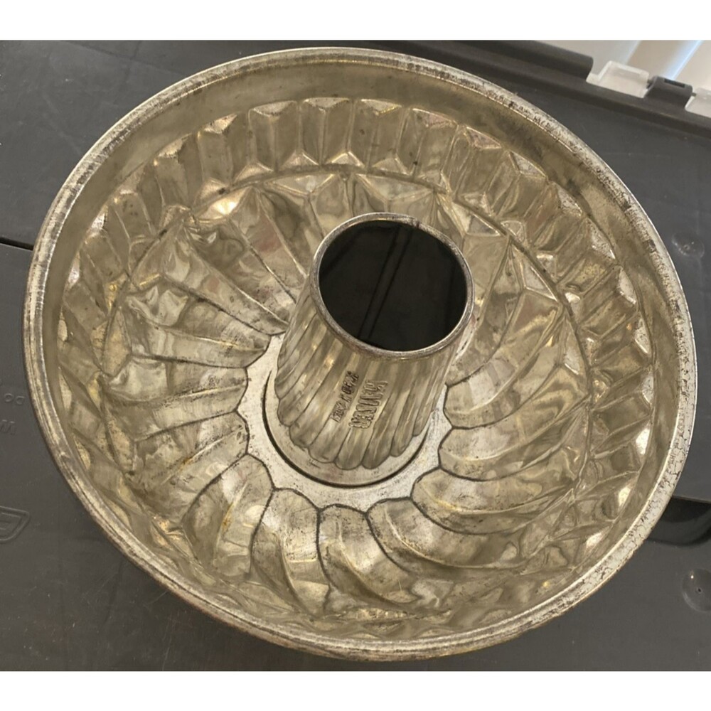 intage Kaiser Bundt Pan 9" Gugelhupf Cake Mold Tin Made in West Germany Metal